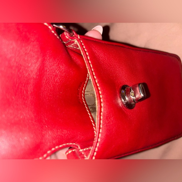 Coach Red Leather Clutch Wristlet - Picture 6 of 8